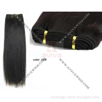 Unprocessed Natural Human Hair Weave with Double Drawn